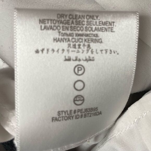 BCBG MAXAZRIA Dalia Black and White Sleeveless Dress with Asymmetrical Hem Sz 2 - Picture 11 of 14